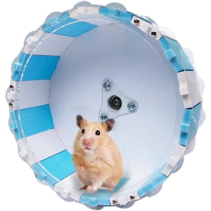 Roue hamster 15cm : exercice silencieuse. Hamster/hérisson/petit animal domestique stimule activité