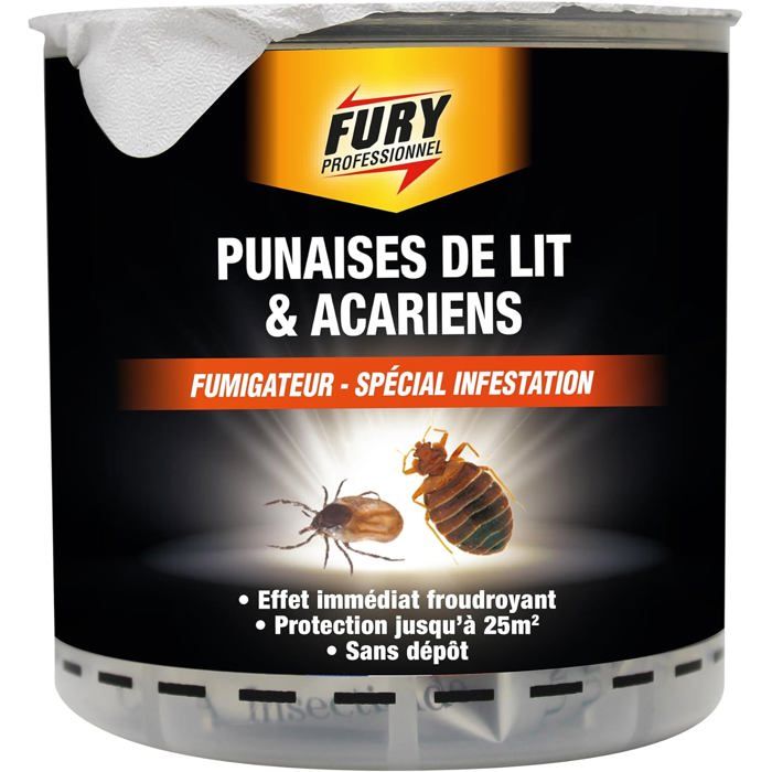 Fumigateur punaises de lit & acariens Diffuseur spécial infestation Effet immédiat Protection jusquà 25m² Sans gaz propulseur Sans