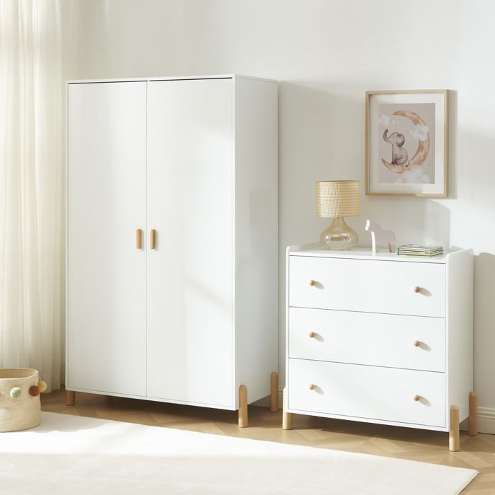 Armoire enfant ILIO blanc 2 portes Armoire enfant ILIO blanc 2 portes