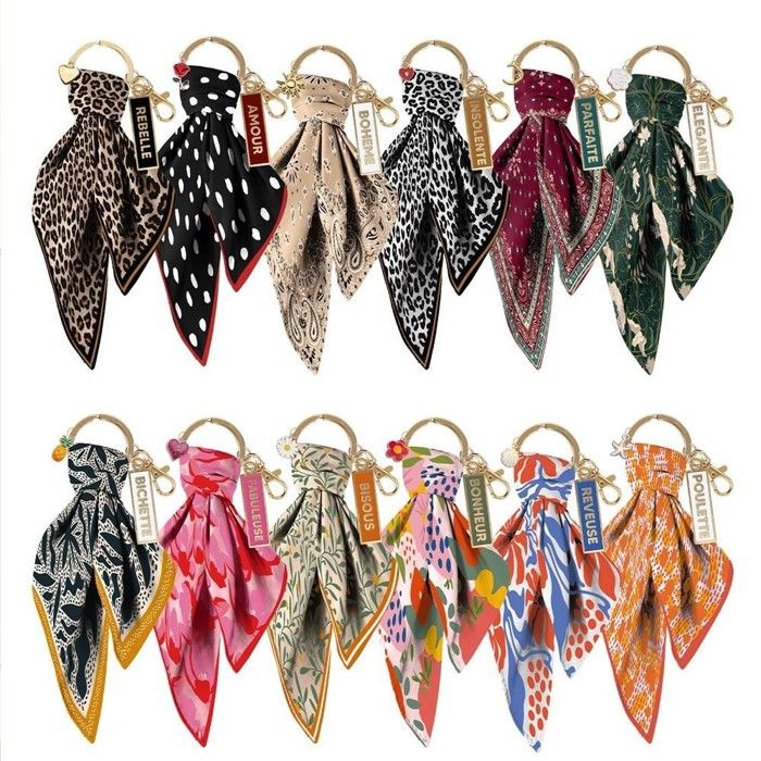 BIJOU DE SAC FOULARD CHARM Multicolore