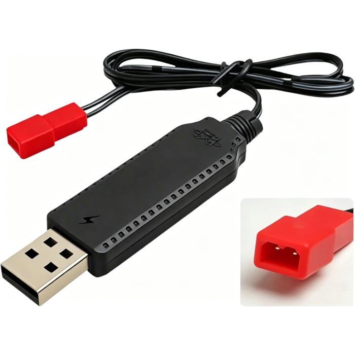 Chargeur USB LiPo 3.7V - Câble JST-2PIN - Pour Voiture RC Avion Bateau - Chargeur USB LiPo 3.7V - Câble JST-2PIN - BORDURE DE ROUTE Chargeur USB LiPo 3.7V - Câble JST-2PIN - Pour Voiture RC Avion Bateau - Chargeur USB LiPo 3.7V - Câble JST-2PIN - BORDURE DE ROUTE