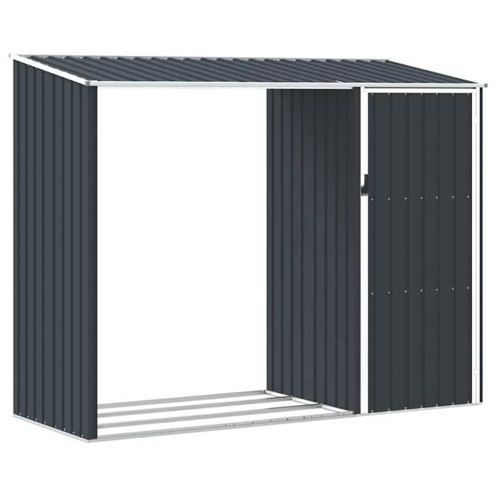 Moderne Abri à bois de jardin - Armoire Malle de jardin - avec verrouillage - Anthracite 245 x 98 x 159 cm Acier galvanisé Neuf&2821