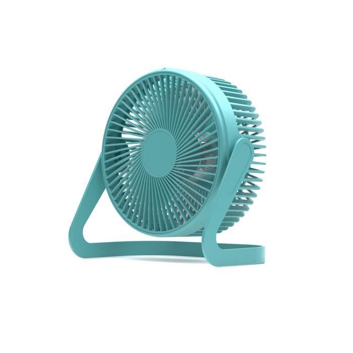 WD&CD Mini Ventilateur USB 5 Pouces – Rotation 60°, Silencieux Et Puissant, Portable Pour Bureau, Maison, Noir