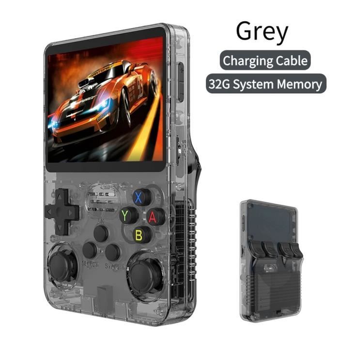 Console Rétro Portable R36S – Écran IPS 3,5 Pouces – 10 000 Jeux Intégrés – 64 Go – Batterie 3500 MAh – Cadeau Idéal Pour Fans De Nostalgie