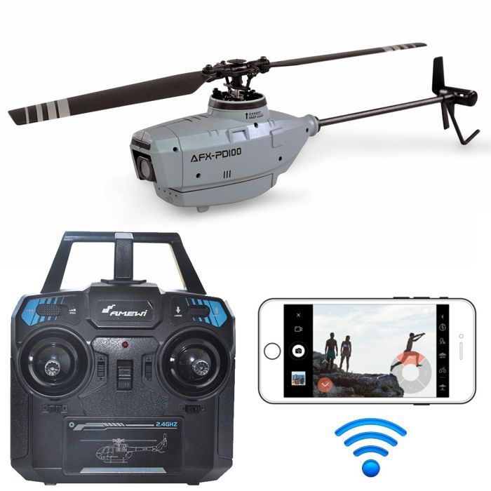 Hélicodrone Caméra FPV WLAN Télécommandé AFX PD-100 6G 2.4 Ghz RTF