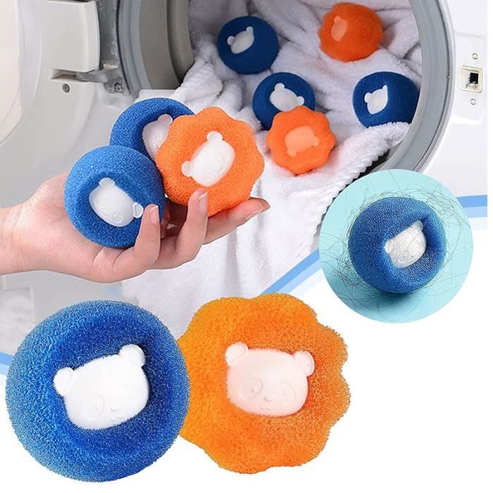 Enleveur de poils d'animaux pour la lessive, 9 pièces pour attraper les  poils de la machine à laver (multicolore) - Cdiscount Electroménager