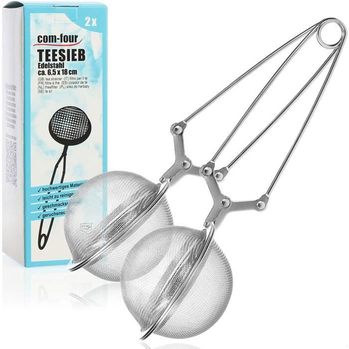 Réutilisable de Thé Passoire Filtre en Vrac Filtre Avec Longue Corde Boules à Thé Acier Inoxydable Infuseur à Boules de Thé 4 Pièces Filtres à Thé
