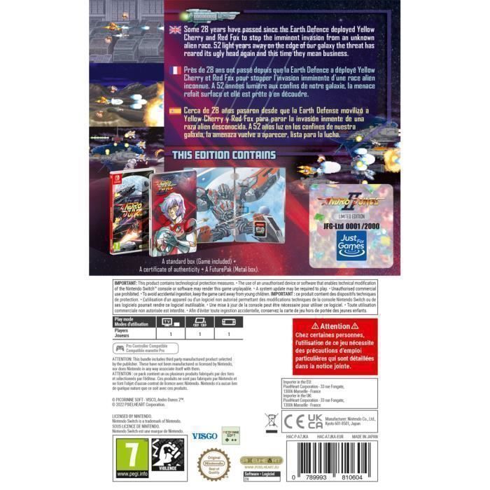 Andro Dunos 2 Limited Edition Futurepak Switch - vue 3