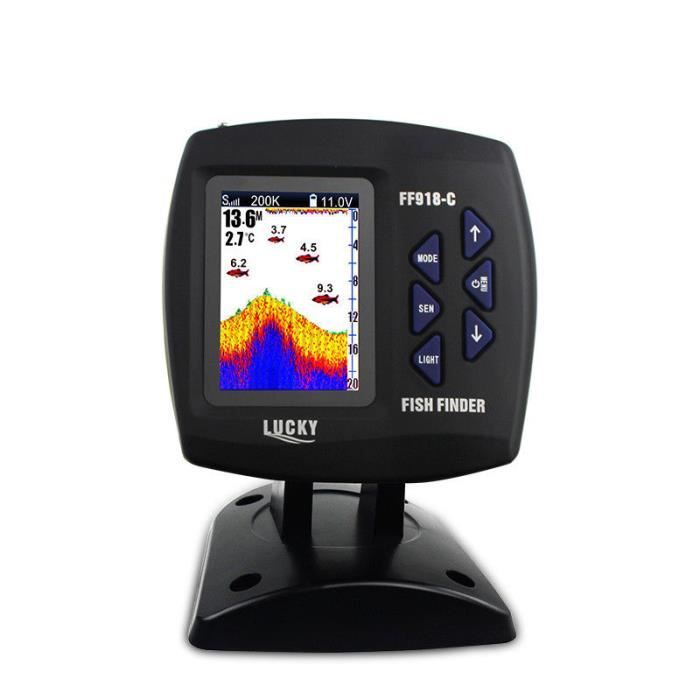 Détecteur de poisson avec Alarme de sondeur 328ft-100m FF918-C100DS LED ...