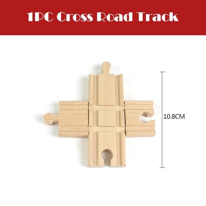 YSJCHEBS Lot De 10 Rails En Bois – Jouet De Train Éducatif & Créatif – Dès 3 Ans