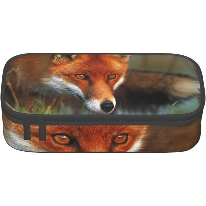 FLYIFE Grande Trousse à Crayons Avec 2 Compartiments - Tracteur Agriculture Tranquil - Pour Filles, Garçons, étudiants, école, Bureau, Université -, Bleu, Taille Unique, Cartable