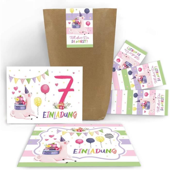 12 Cartes D'Invitation Avec 12 Enveloppes Pour 8Ème Anniversaire D'Enfant Bowling Cônes Huitième