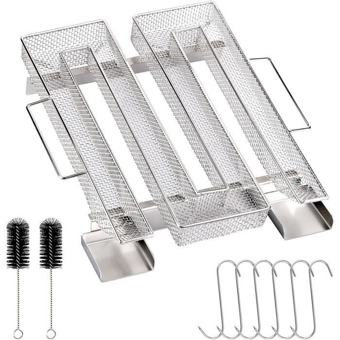 Générateur De Fumée Froide En Acier Inox 304 Pour Barbecue | Forme M Pour Fumage Viandes, Poisson, Légumes