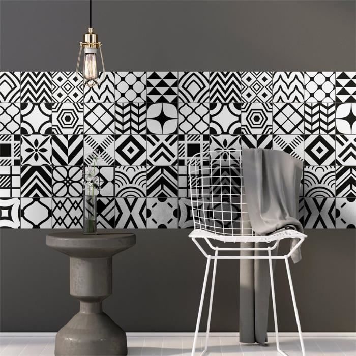 Lot de 10 feuilles de miroirs auto-adhésifs en acrylique épaissi pour