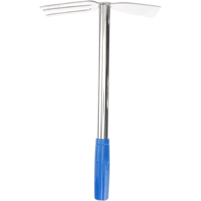 Houe De Jardin En Acier Inoxydable Avec Manche En Bois - Outil Cultivateur Manuel, Pour Ameublir Sol, Planter