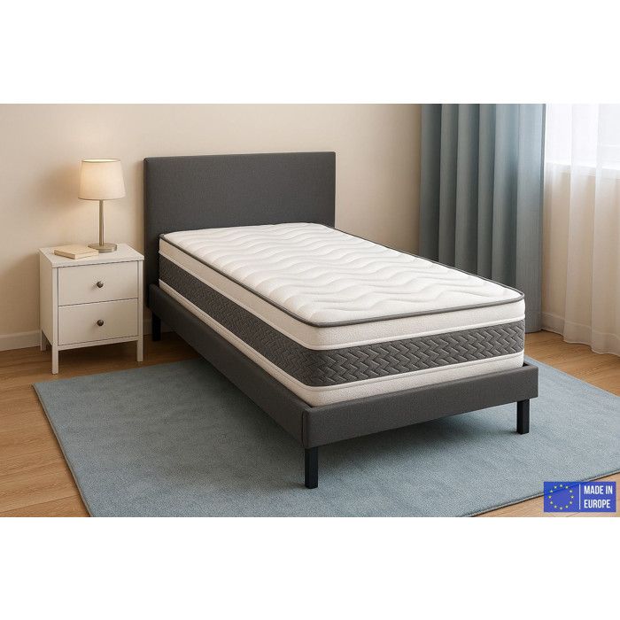 Matelas 90x200 Ressorts Ensachés Extra Ferme Double Face (Été/Hiver) Soutien Équilibré Parfait et Tonique H25cm Matelas 90x200 Ressorts Ensachés Extra Ferme Double Face (Été/Hiver) Soutien Équilibré Parfait et Tonique H25cm