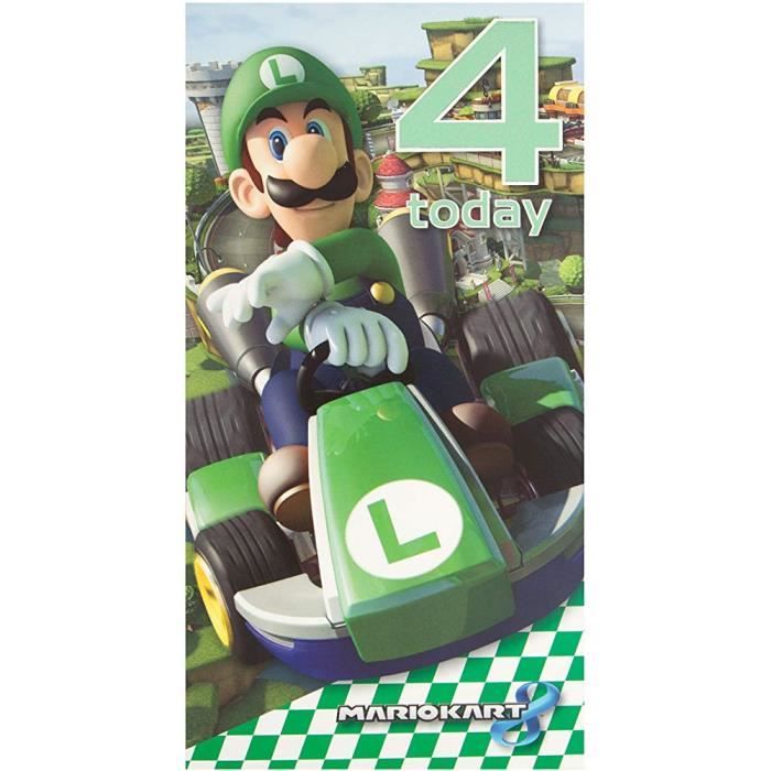 Gemma Internationale Mariokart 4eme Carte D Anniversaire 38 5b69 Tjgd Carte De Vœux Carte Anniversaire Carte De Correspondance Cdiscount Beaux Arts Et Loisirs Creatifs