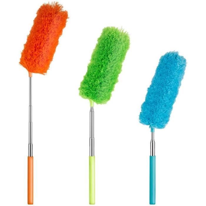 PLUMEAU,Duster--Brosse à Poussière Télescopique Pour La Maison, Plumeau En Microcarence, Balai
