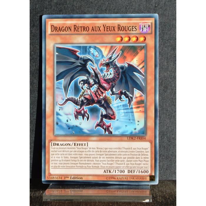 Carte YUGIOH LDK2FRJ04 Dragon Rétro aux Yeux Rouges Commune NEUF FR Cdiscount Jeux Jouets