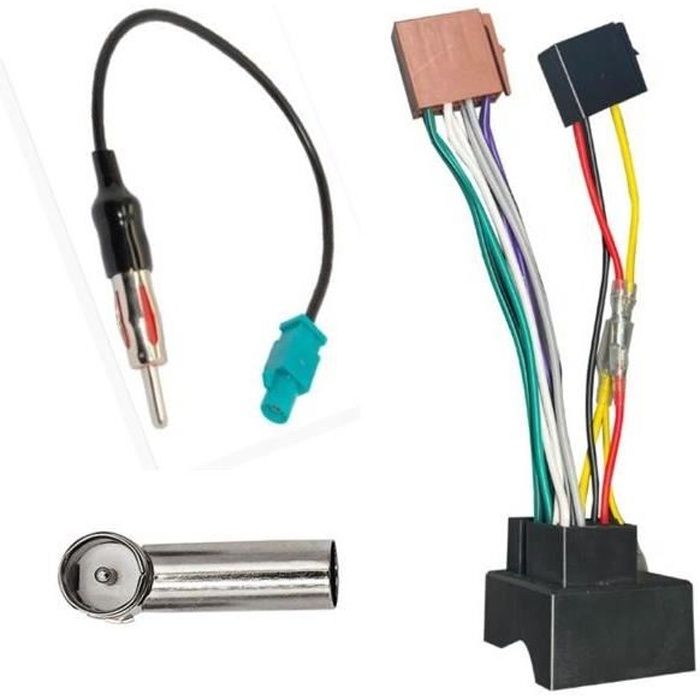 ADAPTATEUR FICHE FAISCEAU CABLE ISO AUTORADIO POUR PEUGEOT 407 607 807 308