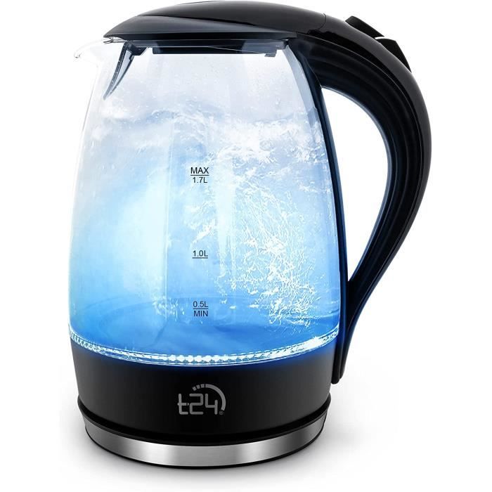 Bouilloire électrique En Verre FOURWARD - 2300W - 1,8L - LED Bleue - Sécurité Anti-à-sec