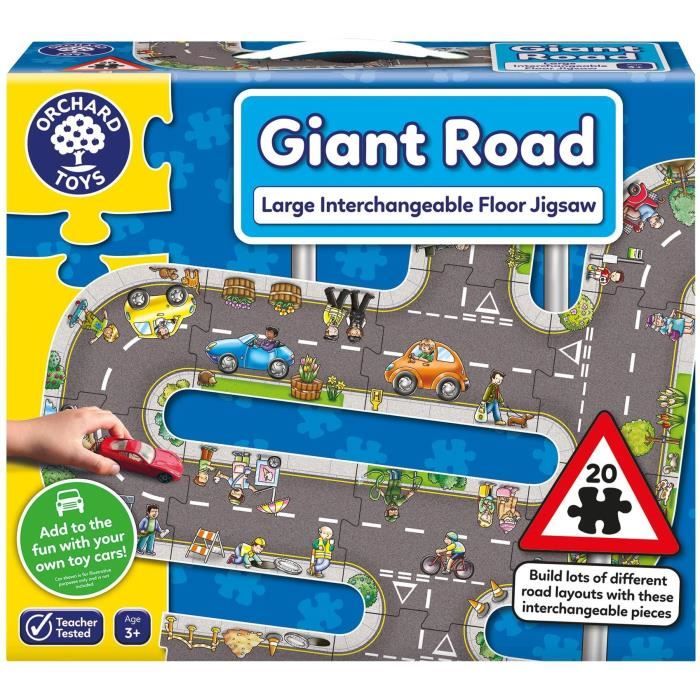 Giant route Road - Puzzle - ORCHARD - 20 grosses pièces interchangeables