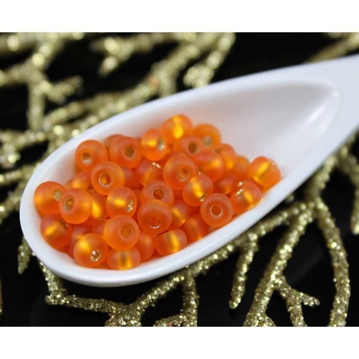500 Perles De Rocaille Transparent Mat Givré 4mm 6/0 - Pour Création De Bijoux, DIY, Neuf