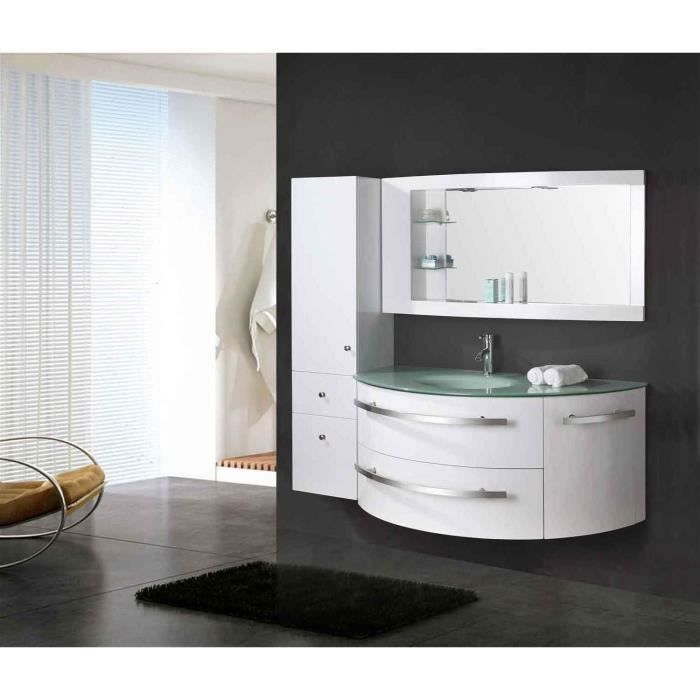 Meuble Salle De Bain Blanc Vasque Luxe Lavabo Mod Ambassador 120 Cm Cdiscount Bricolage