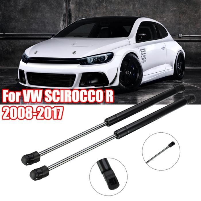 Capot de capot - Volkswagen - SCIROCCO R - 2008-2017 - 2 pièces - Noir - Amortisseur