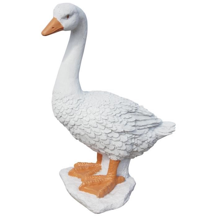 Oie de jardin en 40x48cm. Pierre reconstituée Cdiscount Jardin