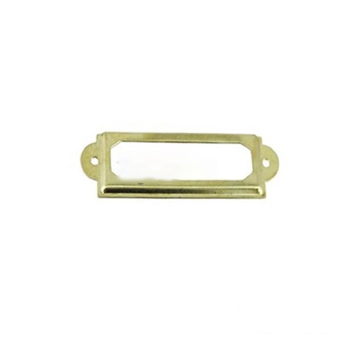 Porte-étiquette En Laiton – Dimensions 10,5 X 7,5 Cm (PE010LA10575) – Neuf, Fabriqué En France