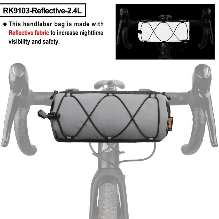 Panier De Vélo Décoratif Avec Bandes – PE Durable, Compact, Installation Facile – Parfait Comme Petit Cadeau Sympa