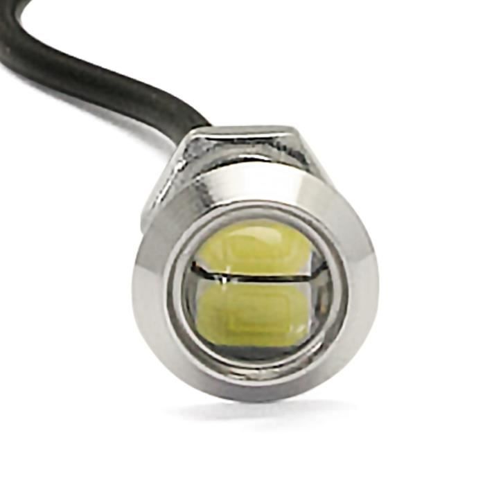 Phare Diurne DRL Jaune Orange 12V 24V P21W BA15S - Feu Auxiliaire Pour Voiture Camion 4x4