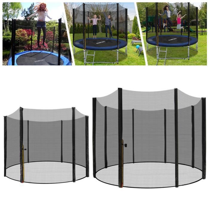 Aufun Filet de Remplacement pour Trampoline 8 poteaux Ø 366 cm, Filet de sécurité pour Trampolines