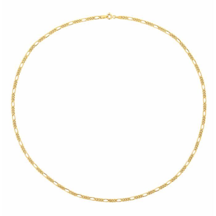 Chaîne Maille Cheval En Or Jaune 18 Carats Pour Homme