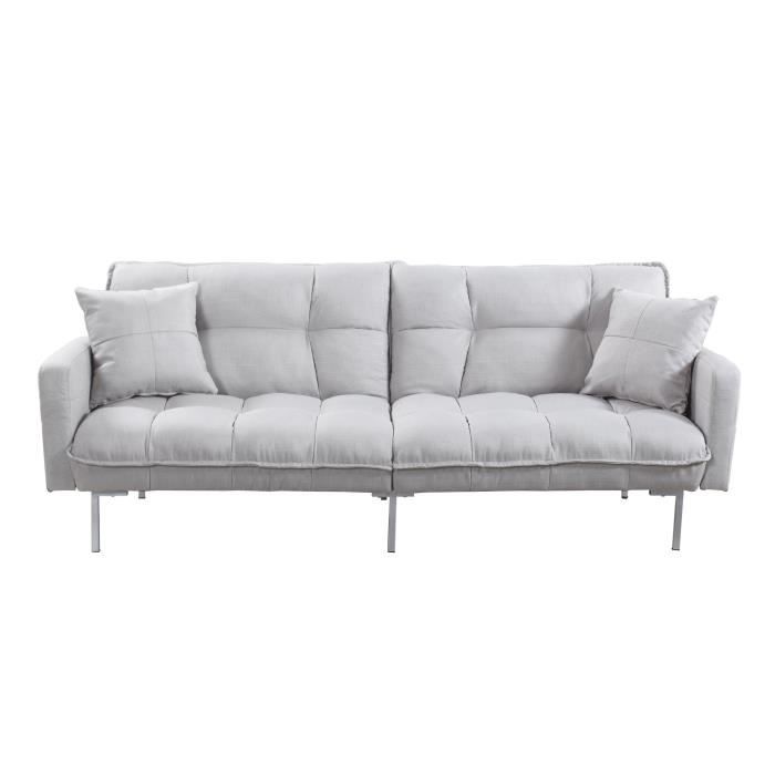 ASHLEY Canapé convertible moderne Tissu Coloris différents