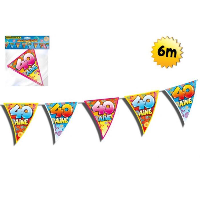 Guirlande Anniversaire 40 Ans Cdiscount Maison