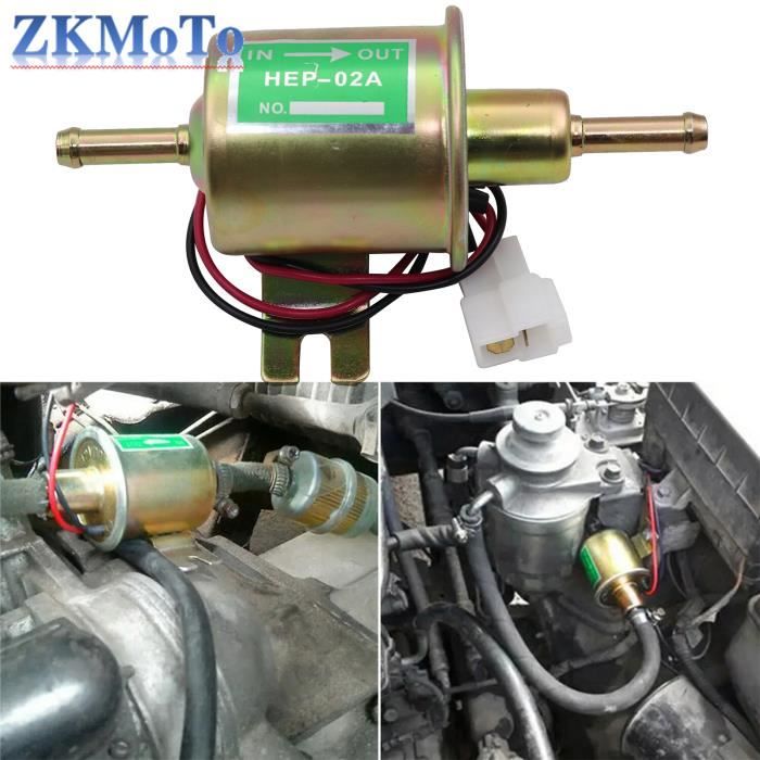 Pompe à Essence électrique 12V HEP-02A – Portable, Basse Tension – Pour Transfert Carburant, Réservoirs