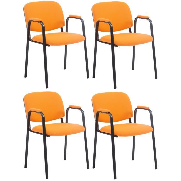 CLP Lot De 2 Chaises Empilables Aaron - Bois Ergonomique, Hauteur Assise 45cm, Design Moderne Marron