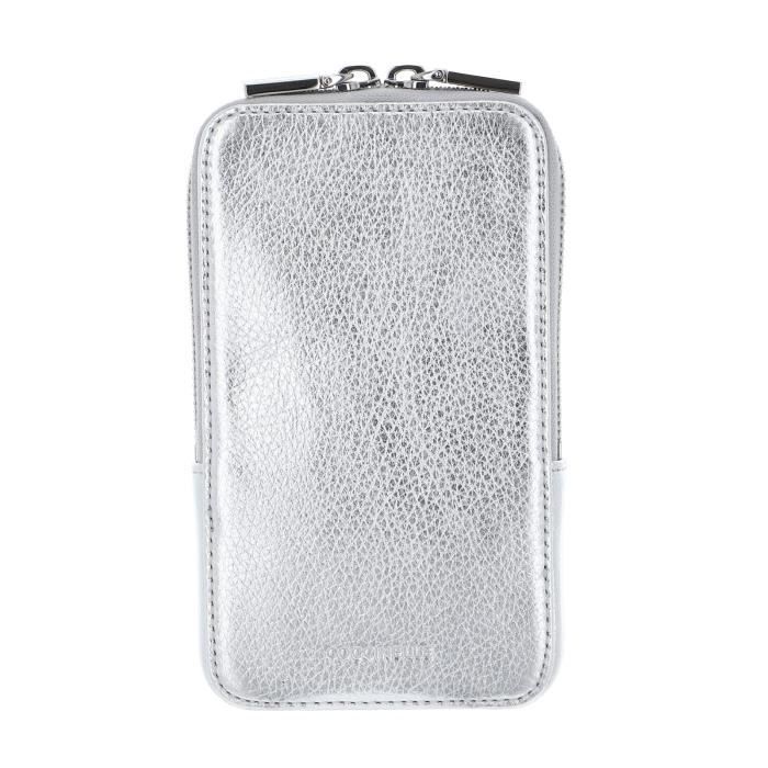 Coccinelle I-Tech Phone Holder - Webstoff Design In Weiß/Weiß