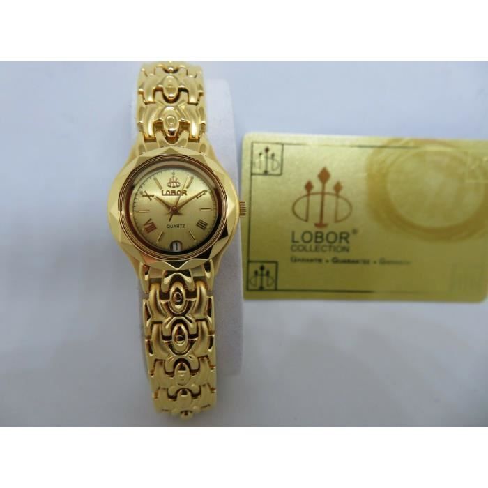 Plaqué Or Montre En Or 18k Femme Montre Femme Clyda Plaquée Or 18K