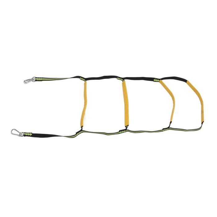 Échelle De Corde 5 Marches Pour Bateau – 156x40 Cm, Sangle Nylon 1,7 Mm, Crochets Inox, Capacité 200 Kg, Antidérapante