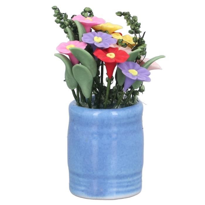 Odoria 1/12 Scale Miniature Potted Plants 2Pcs and Flower in Vase 5Pcs Dollhouse Accessories, Décor - Canada