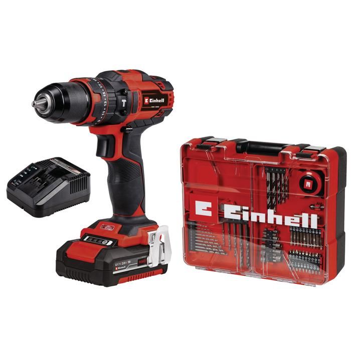 Einhell Professional Perceuse visseuse à percussion sans fil TE CD 1840 Li i BL 1 x 2 0 Ah Power X Change