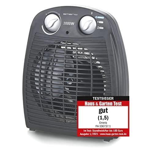 Radiateur soufflant - EMERIO - Fh-106737.2 - 2000 W - Portable - 2 sorties de chaleur