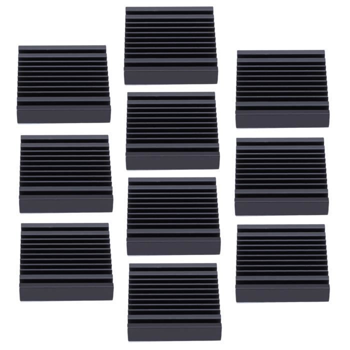 10x Dissipateurs Thermiques Aluminium Bleu - Auto-adhésifs - Pour IC MOS - Uxcell