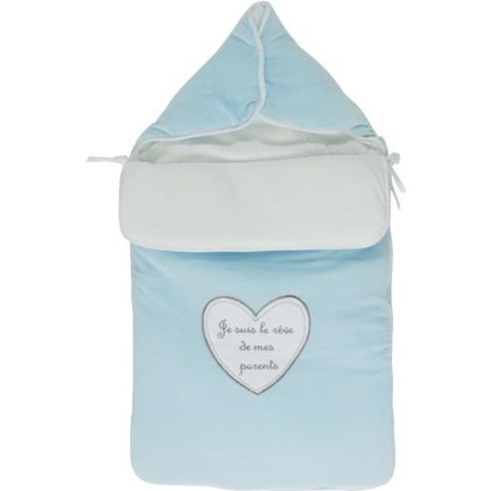 Nid d'ange pour bébé 0 à 6 Mois bleu - Je suis le rêve de mes parents