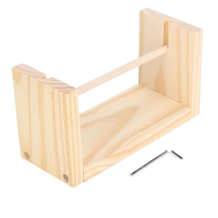 Support à Fil En Bois Double Bobine - Rotatif, Portable, Pour Rangement De Laine Et Tricot/Crochet