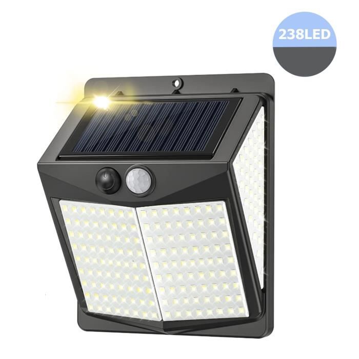 2 Pièces Lampes Solaires Extérieures Avec Capteur De Mouvement 3 Modes