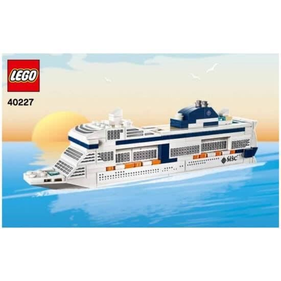 Set de construction - LEGO - MSC Meraviglia (40227) - Licence MSC - Dès 7 ans - Mini modèle de paquebot